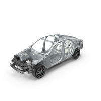 Car Frame With Wheels PNG & PSD Images
