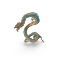 Chinese Fantasy Dragon Blue Angry PNG & PSD Images