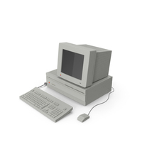 Vintage Apple Macintosh II Computer PNG & PSD Images