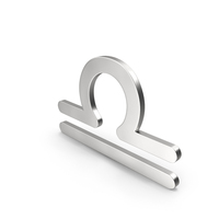 Silver Libra Astrology Symbol PNG & PSD Images