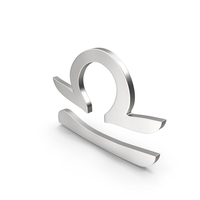 Silver Libra Astrology Symbol PNG & PSD Images