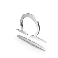 Silver Libra Astrology Symbol PNG & PSD Images