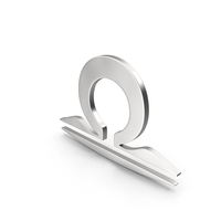 Silver Libra Astrology Symbol PNG & PSD Images