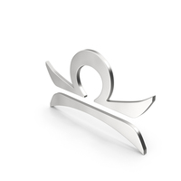 Silver Libra Astrology Symbol PNG & PSD Images