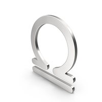 Silver Libra Astrology Symbol PNG & PSD Images