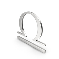 Silver Libra Astrology Symbol PNG & PSD Images