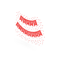Happy Birthday Banner PNG & PSD Images