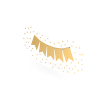 Gold Party Banner PNG & PSD Images
