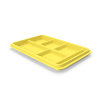 Compartment Meal Tray Yellow PNG & PSD Images
