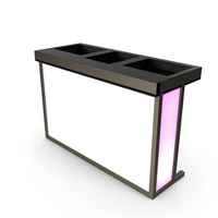 DJ Stand with Pink Lighting PNG & PSD Images