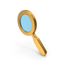 Metallic Magnifying Glass Search Icon PNG & PSD Images