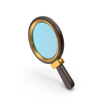 Metallic Magnifying Glass Search Icon PNG & PSD Images