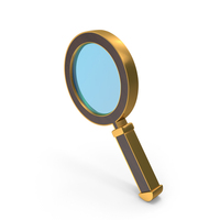 Metallic Magnifying Glass Search Icon PNG & PSD Images