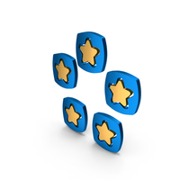Circular Five Star Rating Symbol PNG & PSD Images