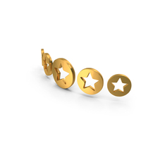 Circular Five Star Rating Symbol PNG & PSD Images