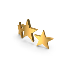 Three Star Customer Rating Symbol PNG & PSD Images