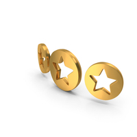 Circular Three Star Rating Symbol PNG & PSD Images