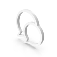 White Chat Bubble Icon PNG & PSD Images