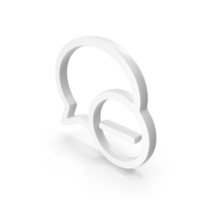 Chat Delete Message Bubble Icon White PNG & PSD Images