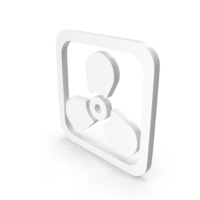 Chiller Fan Icon White PNG & PSD Images