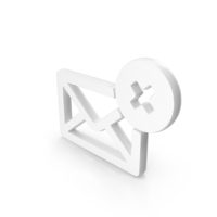 Delete Mail Icon White PNG & PSD Images