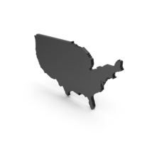 USA Map Black PNG & PSD Images
