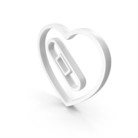 Heart Bandage Icon White PNG & PSD Images