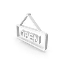 White Open Board Icon PNG & PSD Images