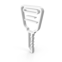 White Door Key Outline Icon PNG & PSD Images