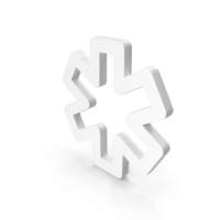 White Paramedic Outline Icon PNG & PSD Images