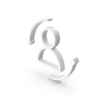 Refresh And Update Profile Icon White PNG & PSD Images