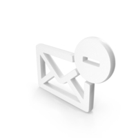 White Remove Mail Icon PNG & PSD Images