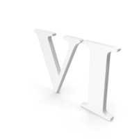 Roman Number 6 Icon White PNG & PSD Images