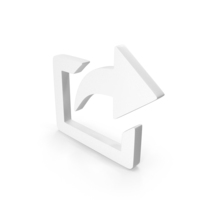 Share File Icon White PNG & PSD Images