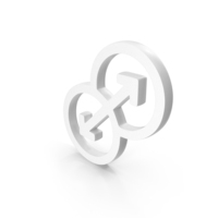 Two Side Transition Both Side Transition Icon White PNG & PSD Images