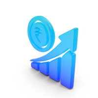 Rupee Growth Symbol PNG & PSD Images