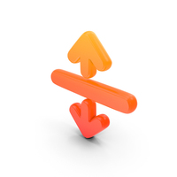 Up And Down Arrows Symbol PNG & PSD Images