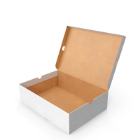Shoebox White Blank PNG & PSD Images
