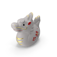 Japanese Dragon Sign Okimono Statue PNG & PSD Images