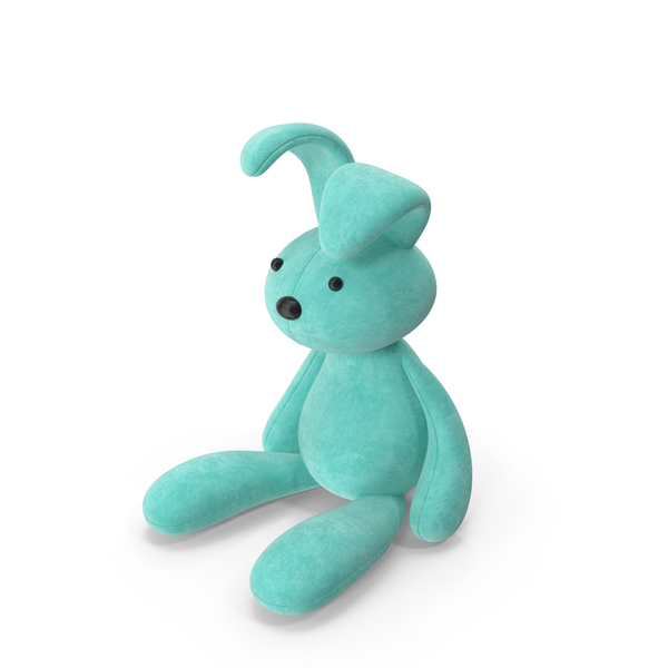 Rabbit Toy Blue PNG & PSD Images
