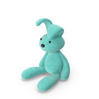 Rabbit Toy Blue PNG & PSD Images