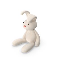 Rabbit Toy White PNG & PSD Images