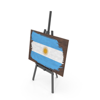 Argentina Country Flag Paint On Wooden Board PNG & PSD Images