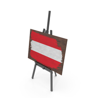 Austria Country Flag Paint On Wooden Board PNG & PSD Images