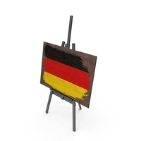 Germany Country Flag Paint On Wooden Board PNG & PSD Images