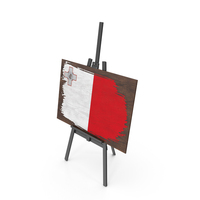 Malta Country Flag Paint On Wooden Board PNG & PSD Images