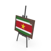 Suriname Country Flag Paint On Wooden Board PNG & PSD Images