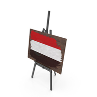 Yemen Country Flag Paint On Wooden Board PNG & PSD Images
