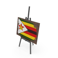 Zambia Country Flag Paint On Wooden Board PNG & PSD Images