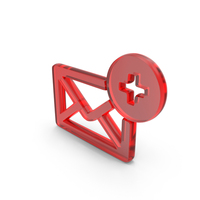 Add Mail Icon Glass PNG & PSD Images
